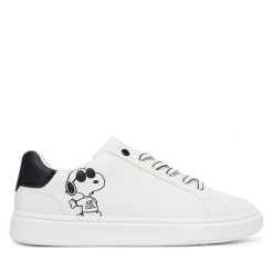 Sneakersy Tommy Hilfiger. Białe trampki i tenisówki chłopięce Tommy Hilfiger, bez wzorów, bez zapięcia. Za 389.99 zł.