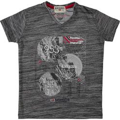 Koszulka "Jembleme" w kolorze antracytowym. T-shirty dla chłopców Geographical Norway Kids & Ladies. W wyprzedaży za 64.95 zł.