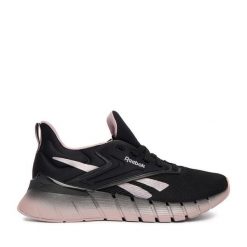 Buty na siłownię Reebok. Czarne obuwie sportowe damskie Reebok, bez wzorów, na fitness i siłownię. Za 309.99 zł.