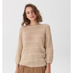 Ażurowy sweter - Kremowy. Swetry damskie marki House. Za 69.99 zł.