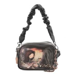 Brązowa Zgrabna Torebka Damska Anekke Premium. Brązowe torebki do ręki damskie Anekke, bez wzorów, z materiału, eleganckie, bez dodatków. Za 299.00 zł.