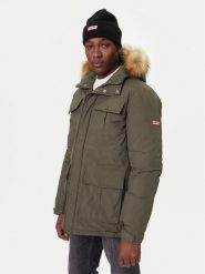 Hunter Parka Angus HARM0018252 Zielony Regular Fit. Zielone kurtki męskie Hunter, m, bez wzorów, z syntetyku, bez kaptura. Za 959.99 zł.