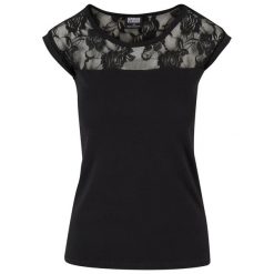 Top Ze Sznurowadłami Dla Pań I Panów. Czarne koszulki sportowe damskie Urban Classics, s, bez wzorów, bez kołnierzyka, bez ramiączek, trekkingowe. Za 67.99 zł.