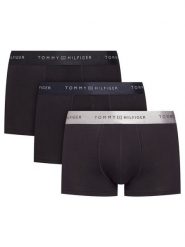 Tommy Hilfiger Komplet 3 par bokserek UM0UM03411 Czarny. Czarne bokserki męskie Tommy Hilfiger, m, bez wzorów, z bawełny. Za 199.99 zł.