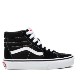 Vans. Czarne trampki i tenisówki chłopięce Vans, bez wzorów, bez zapięcia. Za 169.99 zł.