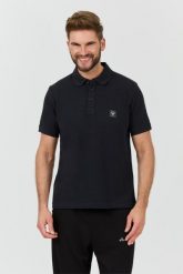EMPORIO ARMANI Czarne męskie polo, Rozmiar XXL. Czarne koszulki polo męskie Emporio Armani, l, bez wzorów, bez ramiączek. W wyprzedaży za 195.99 zł.