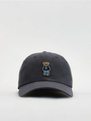 Czapka baseball z lyocellem - granatowy. Niebieskie czapki i kapelusze męskie Reserved, bez wzorów, z lyocellu. Za 65.99 zł.