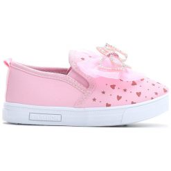 Różowe Slip On Charm. Czerwone buty sportowe dziewczęce Born2be, na jesień, z materiału. Za 39.99 zł.