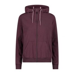 Bluza damska z kapturem CMP. Czerwone bluzy sportowe damskie CMP, bez wzorów, z kapturem, trekkingowe. Za 241.50 zł.