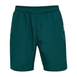 Szorty Hummel Move Grid. Zielone krótkie spodenki sportowe męskie Hummel, xl, bez wzorów, na fitness i siłownię. Za 217.50 zł.