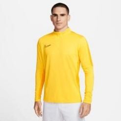 Bluza treningowa męska Nike Academy 23 Dril Top. Żółte bluzy męskie Nike, m, bez wzorów, bez kaptura. Za 186.50 zł.