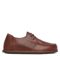 Półbuty Birkenstock. Brązowe półbuty na co dzień męskie Birkenstock, bez zapięcia. Za 719.99 zł.