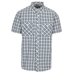 Męska Koszula W Kratę BaileysBridge. Niebieskie koszule męskie Trespass, m, bez wzorów, bez kołnierzyka, bez ramiączek, trekkingowe. Za 111.99 zł.