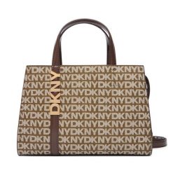 Torebka DKNY. Brązowe torebki do ręki damskie DKNY, bez wzorów, klasyczne, bez dodatków. Za 739.99 zł.