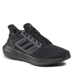 Sneakersy adidas. Czarne półbuty chłopięce Adidas, bez wzorów, bez zapięcia. Za 219.99 zł.