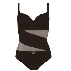 Strój kąpielowy damski jednoczęściowy plażowy Self Fashion 5. Czarne kostiumy jednoczęściowe damskie SELF HEAT, bez wzorów, sportowe. Za 215.00 zł.