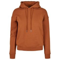 Bluza Damska Z Kapturem. Brązowe bluzy damskie Urban Classics, xs, bez wzorów, z kapturem. Za 121.99 zł.