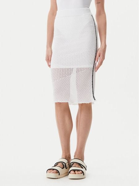 PINKO Spódnica midi Trivor 104892 A2EB Biały Regular Fit. Białe spódnice damskie Pinko, s, bez wzorów, z wiskozy, midi. Za 499.99 zł.