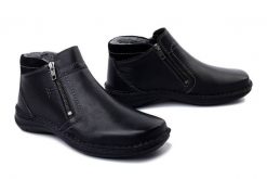 JOSEF SEIBEL New Anvers 04 44904 PL049 100 schwarz, botki męskie. Czarne botki męskie Josef Seibel, na zimę, bez wzorów, ze skóry, bez zapięcia. Za 449.90 zł.