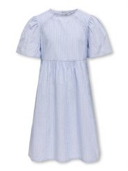 Kids ONLY Sukienka codzienna Daimi 15345851 Błękitny Regular Fit. Niebieskie sukienki dla dziewczynek Kids Only, bez wzorów, z bawełny, bez ramiączek. Za 69.99 zł.