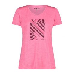 Koszulka damska CMP. Czerwone koszulki sportowe damskie CMP, bez wzorów, z materiału, bez kołnierzyka, bez ramiączek, trekkingowe. Za 163.00 zł.