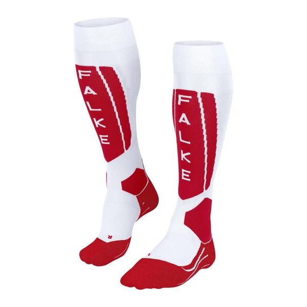 Podkolanówki damskie Falke SK5 Expert. Białe skarpety damskie Falke, bez wzorów, z elastanu. Za 231.00 zł.