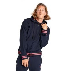 Welcome Back Męski dres z kapturem i zamkiem. Czarne buty sportowe męskie LEONE 1947 APPAREL, z dresówki, bez zapięcia, na fitness i siłownię. W wyprzedaży za 249.40 zł.