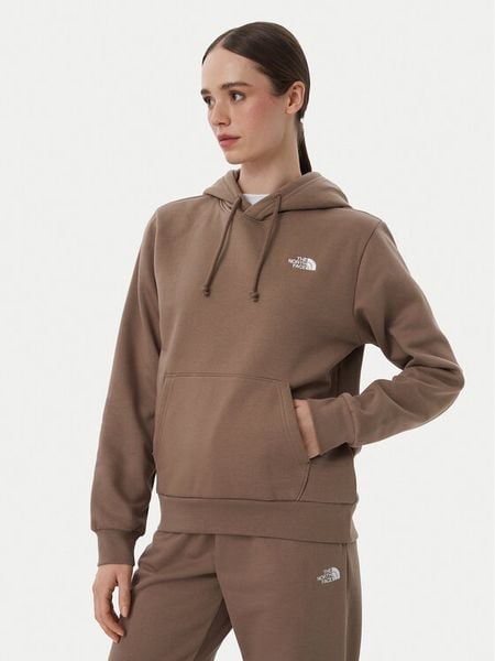 The North Face Bluza Evolution Simple Dome NF0A8CWN Brązowy jasny Regular Fit. Brązowe bluzy damskie The North Face, s, bez wzorów, z syntetyku, bez kaptura. Za 299.99 zł.