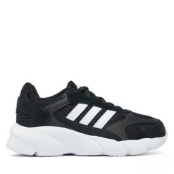 Sneakersy adidas. Czarne trampki i tenisówki chłopięce Adidas, bez wzorów, bez zapięcia. Za 179.99 zł.