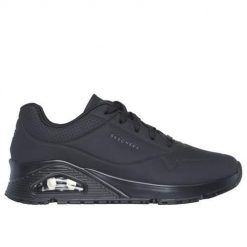 Buty do chodzenia damskie Skechers 108021ECBLK. Czarne obuwie sportowe damskie Skechers, bez wzorów, z materiału, trekkingowe. Za 542.00 zł.