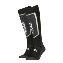 Skarpety HEAD Ski Comfort Kneehigh 2 PARY Black 43-46. Czarne skarpety damskie Head, bez wzorów, z materiału. Za 69.00 zł.