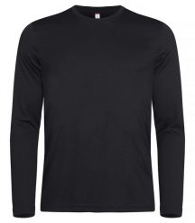 Clique Basic Active-T L/S Koszulka z długim rękawem z barwionej przędzy – Black. Czarne bluzki z długim rękawem męskie CLIQUE, l, bez wzorów, z dzianiny, klasyczne, bez kołnierzyka. Za 95.74 zł.