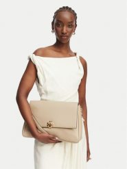 Tory Burch Torebka Charlie 180727 Beżowy. Brązowe torebki do ręki damskie Tory Burch, bez wzorów, ze skóry, bez dodatków. Za 3,029.00 zł.