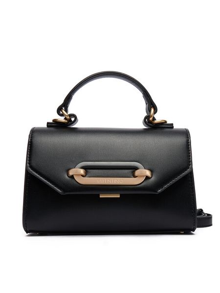 Valentino Torebka Why Re VBS9E128 Czarny. Czarne torebki do ręki damskie Valentino, bez wzorów, ze skóry, bez dodatków. Za 449.99 zł.