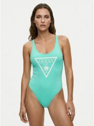 Guess Strój kąpielowy E6GJ43 KF442 Zielony. Zielone kostiumy jednoczęściowe damskie Guess, s, z aplikacjami, z syntetyku. Za 339.99 zł.