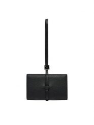 Calvin Klein Portfel Emblem Hw Pebble Wallet On Strap LV04F1130G Czarny. Czarne portfele damskie Calvin Klein, bez wzorów, ze skóry. Za 289.99 zł.