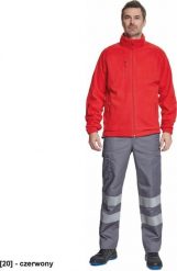Kurtka męska CERVA BHADRA FLEECE - kurtka czerwony L. Czerwone kurtki męskie CERVA, l, bez wzorów, bez kaptura. Za 74.69 zł.