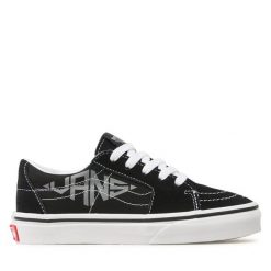 Vans. Czarne trampki i tenisówki chłopięce Vans, bez wzorów, bez zapięcia. Za 139.99 zł.