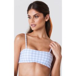 Hot Anatomy Góra bikini bandeau w kratkę - White,Blue,Multicolor. Białe bikini damskie Hot Anatomy, w kratkę. Za 121.95 zł.