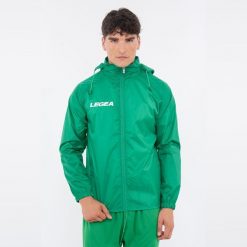 Męska Kurtka Przeciwdeszczowa Bieganie Cechy Kluczowe Zielona. Zielone kurtki męskie Legea, m, bez wzorów. Za 56.00 zł.