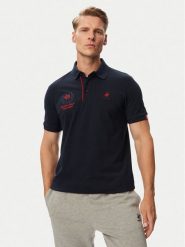 Beverly Hills Polo Club Polo P-SS26M-P2770 Granatowy Regular Fit. Niebieskie koszulki polo męskie Beverly Hills Polo Club, m, bez wzorów, z bawełny, bez ramiączek. Za 299.99 zł.
