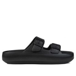 Klapki męskie, sportowe Fila TIRENO SLIPPER. Czarne klapki męskie Fila, z materiału, sportowe. Za 79.00 zł.