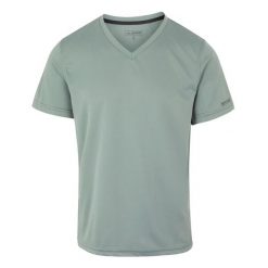 Koszulka Regatta Fingal V-Neck. Niebieskie koszulki sportowe męskie Regatta, m, bez wzorów, z materiału, bez kołnierzyka, bez ramiączek, na fitness i siłownię. Za 52.30 zł.