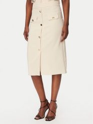 Rinascimento Spódnica ołówkowa CFC0128271003 Beżowy Slim Fit. Brązowe spódnice damskie Rinascimento, xl, bez wzorów, z syntetyku, ołówkowe. Za 449.99 zł.