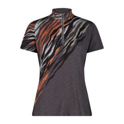 Damski jersey CMP. Brązowe koszulki sportowe damskie CMP, bez wzorów, z jersey, bez kołnierzyka, bez ramiączek, rowerowe. Za 276.50 zł.