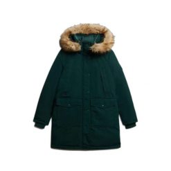 Parka z sztucznego futra damska Superdry Everest. Zielone parki damskie Superdry., m, bez wzorów, z futra, klasyczne, bez kaptura. Za 842.95 zł.
