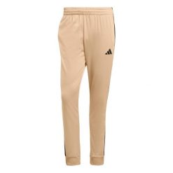 Dres adidas 3-Stripes. Brązowe buty sportowe męskie Adidas, z dresówki, bez zapięcia, na fitness i siłownię. W wyprzedaży za 224.50 zł.