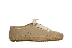 Espadryle Emu Agonis Organic Almond 119188, Brązowy, Materiał - 37. Brązowe espadryle damskie EMU, bez wzorów, z bawełny, klasyczne, bez obcasa, bez zapięcia. W wyprzedaży za 224.10 zł.