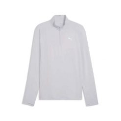 T-Shirt Puma M Run Velocity Cloudspun 1/4 Zip Dorośli. Szare t-shirty męskie Puma, l, bez wzorów, z elastanu, klasyczne, bez kołnierzyka. Za 231.85 zł.