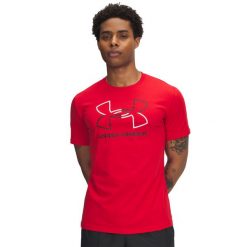 Koszulka Under Armour Foundation. Czerwone koszulki sportowe męskie Under Armour, l, bez wzorów, z bawełny, bez kołnierzyka, bez ramiączek, na fitness i siłownię. Za 172.50 zł.